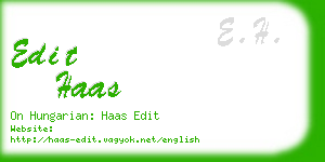 edit haas business card